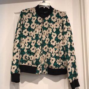 Who What Wear Floral Bomber Jacket